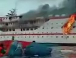 KM Karya Indah Terbakar, Seluruh Penumpang & ABK-nya Selamat