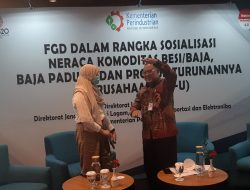 Ditjen ILMATE Kemenperin Sosialisasi Neraca Komoditas Besi/Baja & Turunannya, GINSI Apresiasi