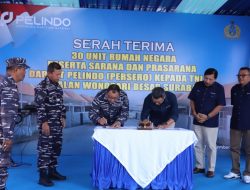 Pelindo Regional 3 Serahkan 30 Rumah Negara ke TNI AL 