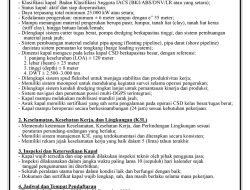 PENGUMUMAN PENGADAAN KAPAL