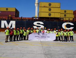 Kapal Kontainer MSC ARIA III, Selesai Dilayani di Patimban
