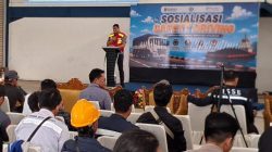Ratusan Sopir & Buruh Pelabuhan, Ikuti Sosialisasi Safety Driving di Terminal Kijing Kalbar